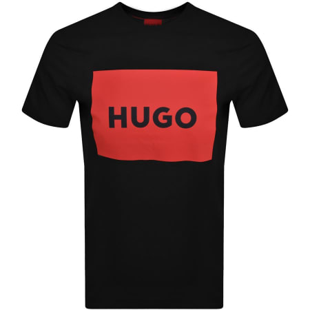HUGO Dulive Crew Neck T Shirt Black | Mainline Menswear us